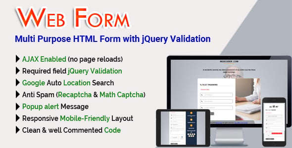 JavaScript & jQuery Forms from CodeCanyon
