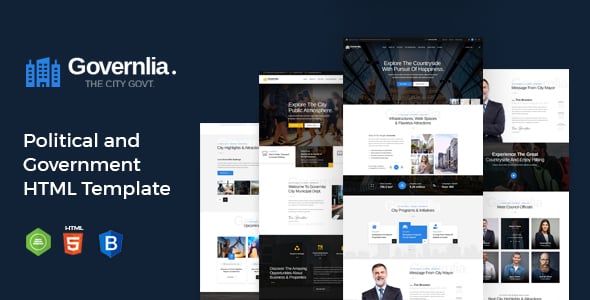 Government HTML Website Templates | ThemeForest