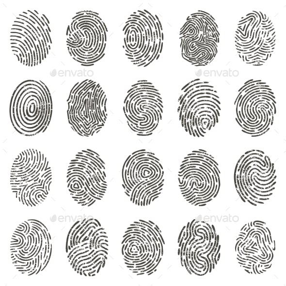 Fingerprint Graphics, Designs & Templates | GraphicRiver