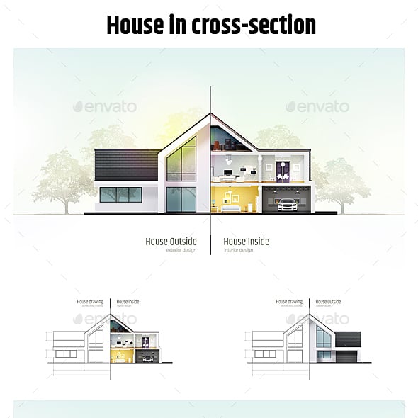 Cross-section Graphics, Designs & Templates | GraphicRiver