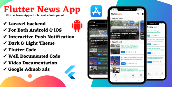 Make A News App Flutter App With Flutter Templates, Apps and Components