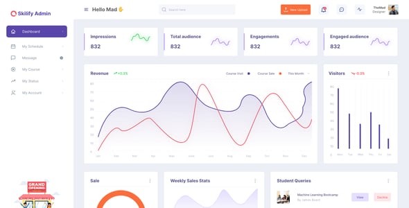 Learning Management System UI Templates | ThemeForest