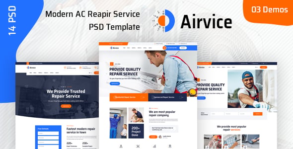 Ac Repair Website Templates | ThemeForest