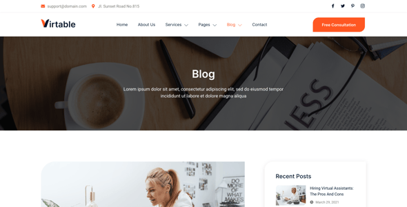 Virtual Assistant Website Templates | ThemeForest
