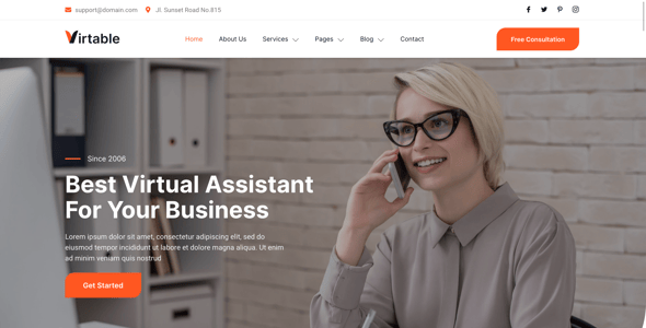 Virtual Assistant Website Templates | ThemeForest