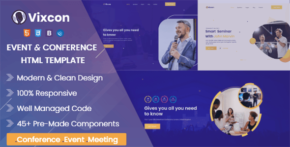 Event Management HTML Website Templates | ThemeForest