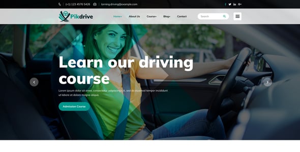 Car Driver Website Templates | ThemeForest