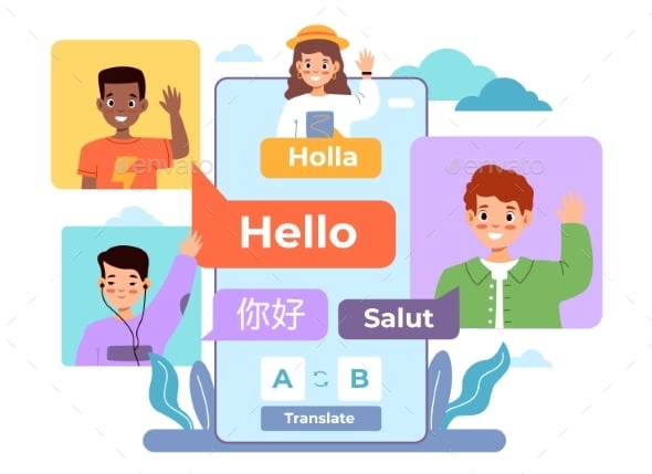 Translating Graphics, Designs & Templates | GraphicRiver