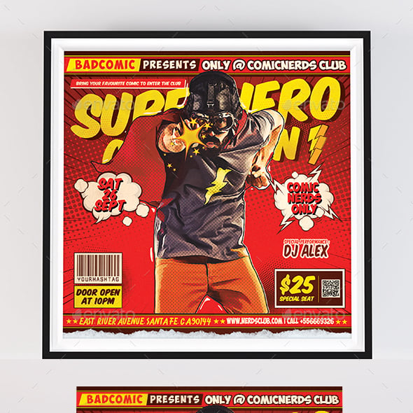 Comics Flyer Templates | GraphicRiver
