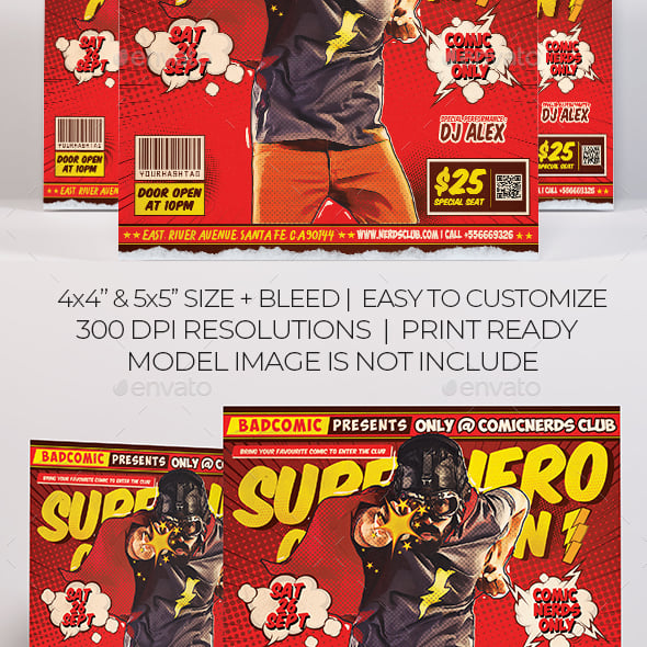 Comics Flyer Templates | GraphicRiver