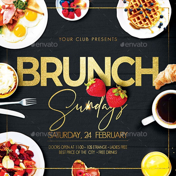 Brunch Graphics, Designs & Templates | GraphicRiver