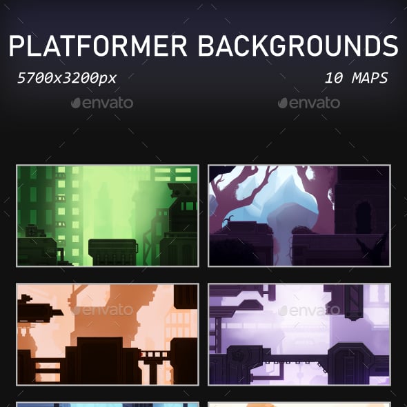 Platformer Graphics, Designs & Templates | GraphicRiver