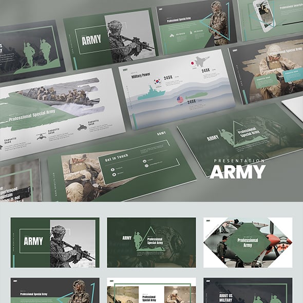 Army Uniform PowerPoint Templates from GraphicRiver