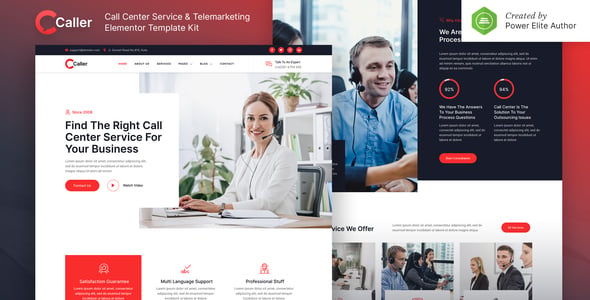 Call Center Website Templates | ThemeForest