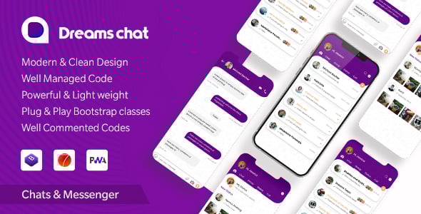 Bootstrap Chat Website Templates | ThemeForest