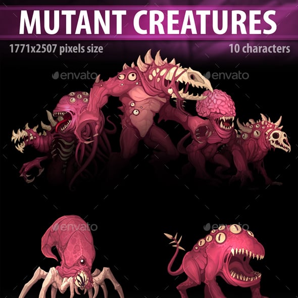 Creatures Graphics, Designs & Templates | GraphicRiver