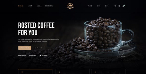 Coffee Shop UI Templates | ThemeForest