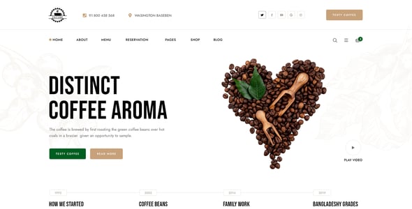 Coffee Shop UI Templates | ThemeForest
