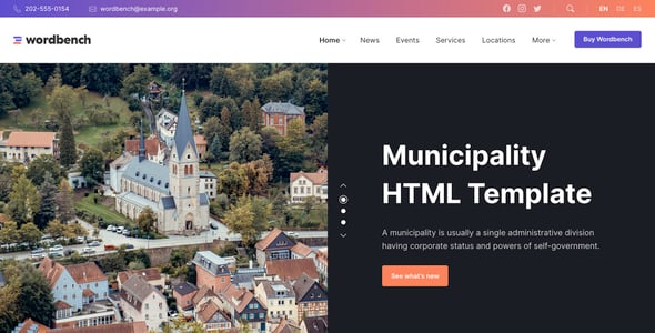 Municipality Website Templates | ThemeForest