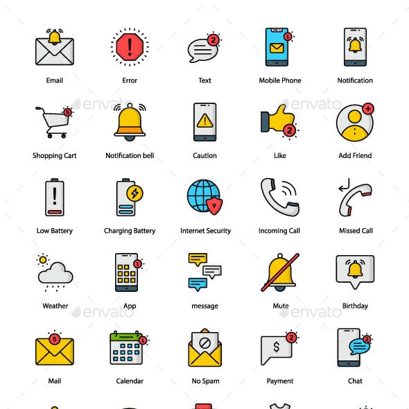 Notification Graphics, Designs & Templates | GraphicRiver