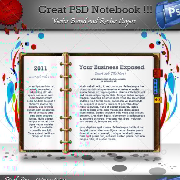 Notebook Graphics, Designs & Templates | GraphicRiver