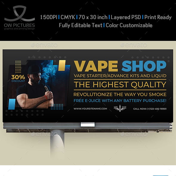 Vape Signage Templates | GraphicRiver Vape Signage Templates | GraphicRiver