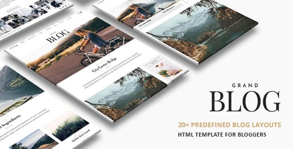 Blog HTML Website Templates | ThemeForest