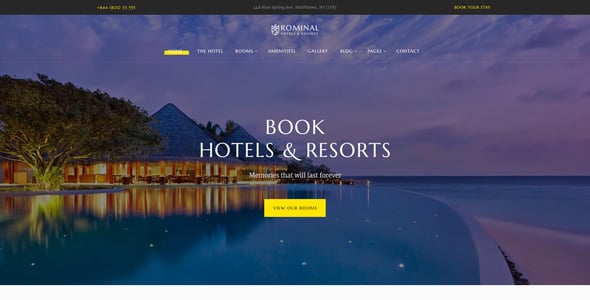 Hotel Booking System Website Templates | ThemeForest