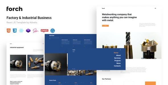Business React Website Templates | ThemeForest