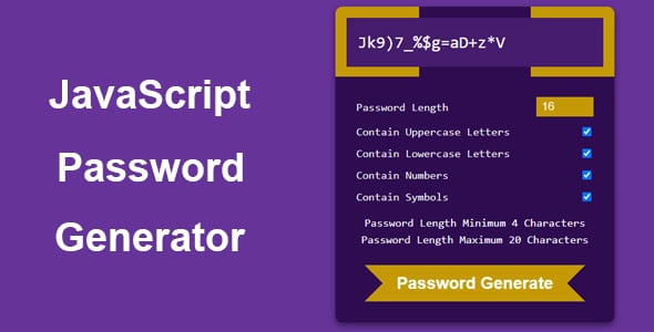 Password Generator Plugins, Code & Scripts | CodeCanyon