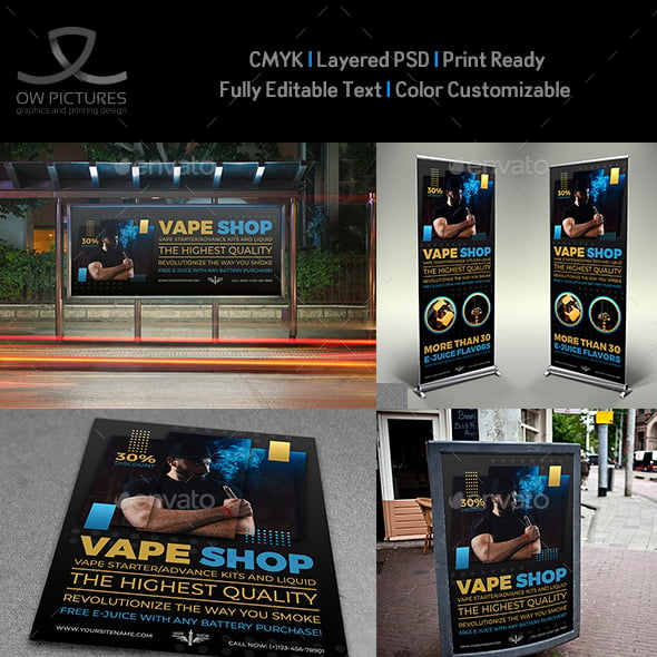 Vape Signage Templates | GraphicRiver Vape Signage Templates | GraphicRiver
