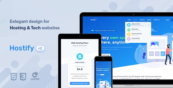 Hosting HTML Website Templates | ThemeForest