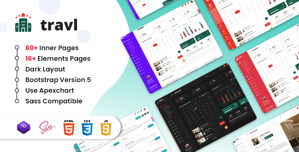 Travel Admin Panel Website Templates | ThemeForest