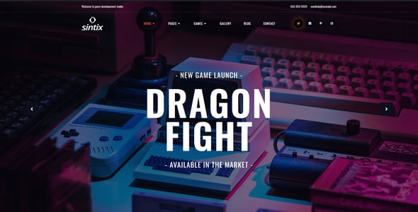 Game Studio Website Templates | ThemeForest