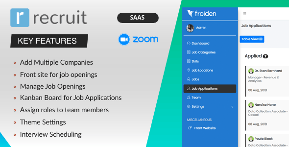Recruitment PHP Project Management Tools | CodeCanyon