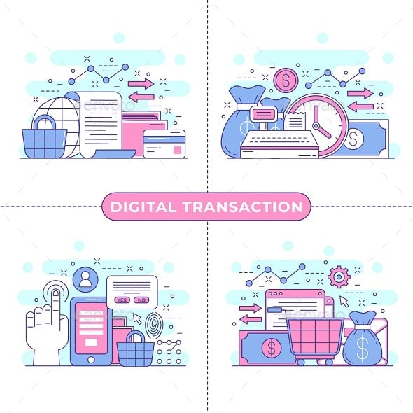 Transaction Graphics, Designs & Templates | GraphicRiver