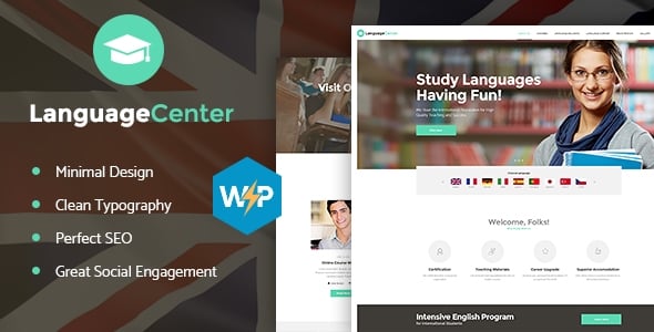 Language School Website Templates | ThemeForest