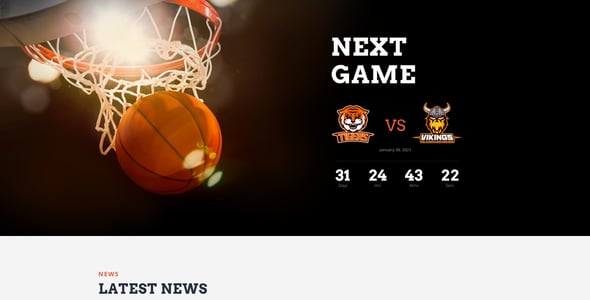 Basketball Website Templates | ThemeForest