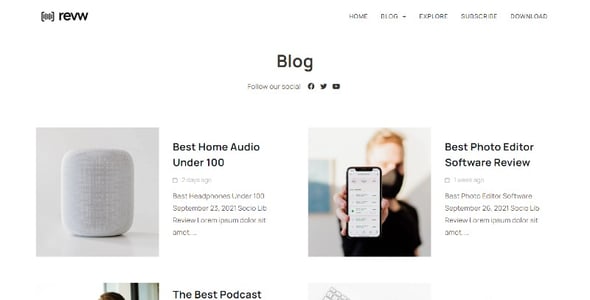 Tech Blog Website Templates | ThemeForest