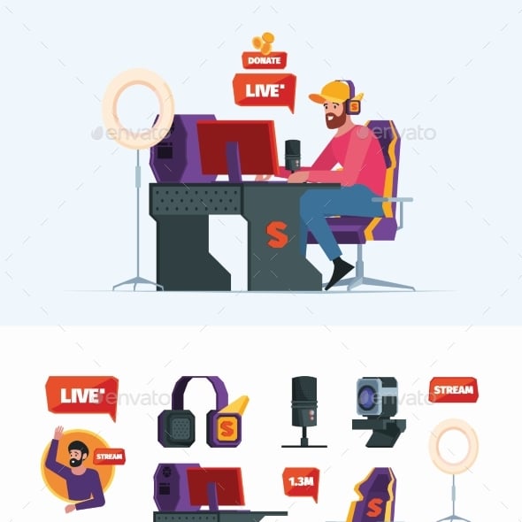 Streamer Graphics, Designs & Templates | GraphicRiver