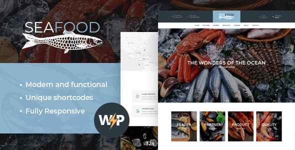 Seafood Website Templates | ThemeForest