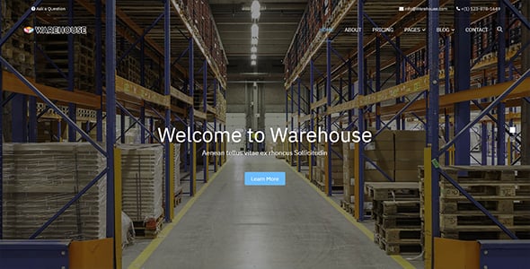Warehouse Website Templates | ThemeForest