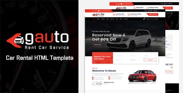 Car Rental HTML Website Templates | ThemeForest