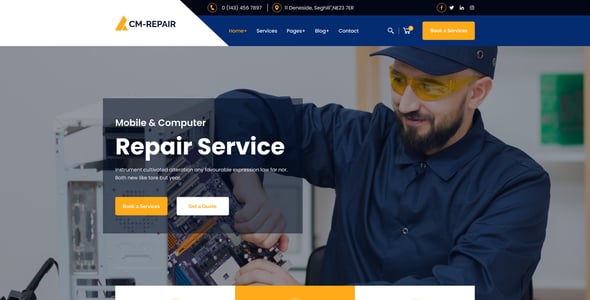 Mobile Repair Website Templates | ThemeForest