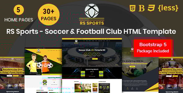 Football HTML Website Templates | ThemeForest