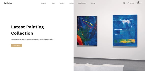 Art Gallery Website Templates | ThemeForest