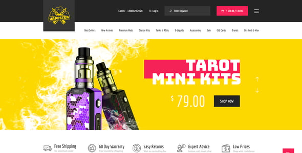 Vape Website Templates | ThemeForest Vape Website Templates | ThemeForest