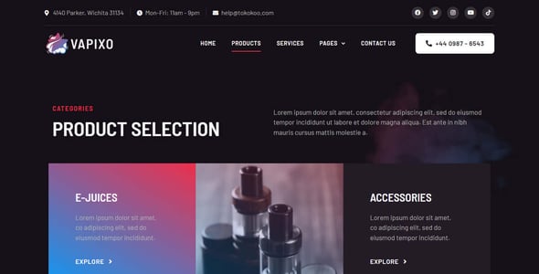 Cigarette Website Templates | ThemeForest Cigarette Website Templates | ThemeForest