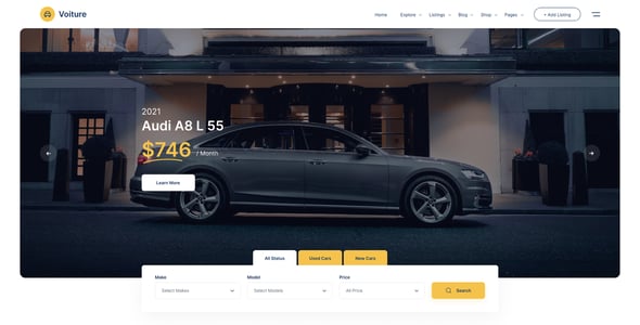 Car Dealer HTML Website Templates | ThemeForest