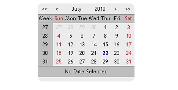 JavaScript & jQuery Calendars from CodeCanyon